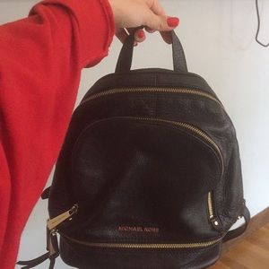 Michael kors leather backpack